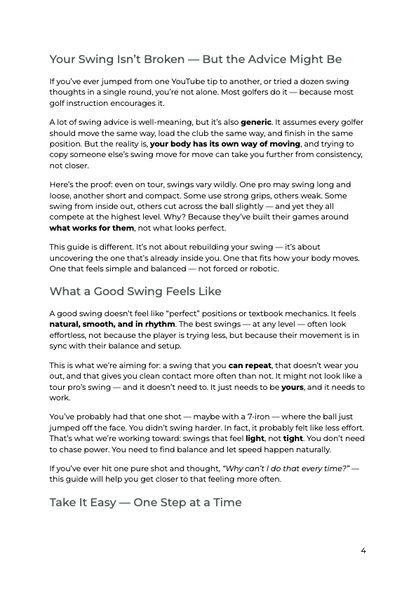 Fairway fixes - Find your swing